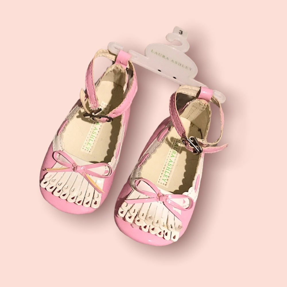 NEW! Mary Jane’s PINK Laura Ashley Baby shoes